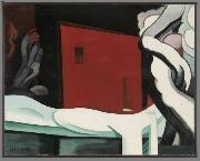 Oscar Bluemner Snow and Glow painting